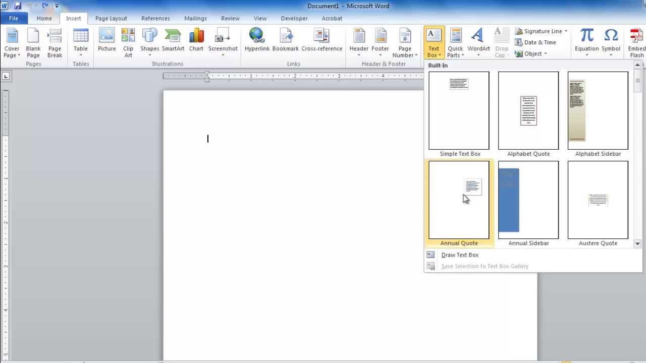 insert text box in microsoft word for mac